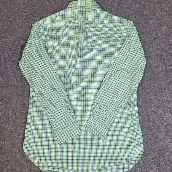 Polo Ralph Lauren Mens Shirt Size M Green Plaid Button Down Long Sleeve Ponyless - Picture 2 of 10